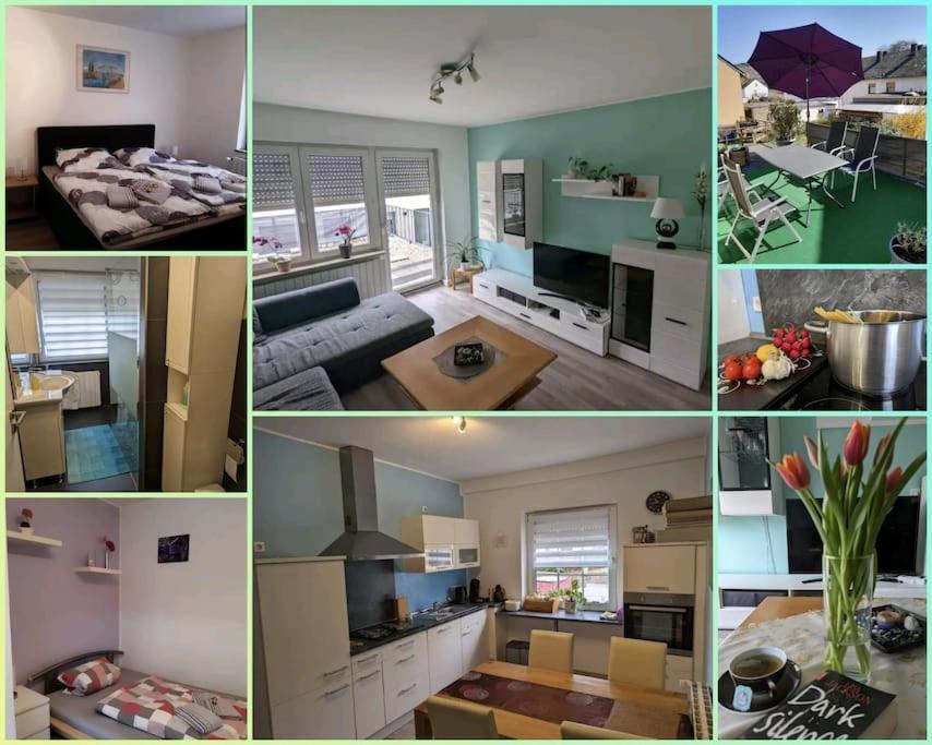 Ferienwohnung Philippi - Moselblick Mit Grosser Dachterrasse, 75 Qm, Hunde Willkommen Mehring  Kültér fotó